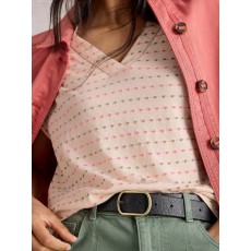 White Stuff Embroidered Stripe Tee White Stuff Embroidered Stripe Tee