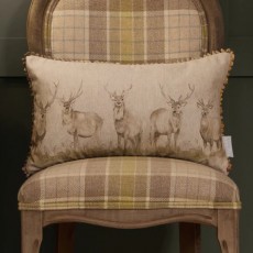 Moorland Stag Cushion Natural 30 x 50 Moorland Stag Cushion Natural 30 x 50