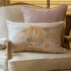 Highland Coo Cushion Natural 40 x 60 Highland Coo Cushion Natural 40 x 60