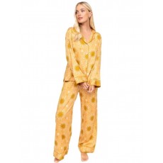 CyberJammies Sunshine Peach Abstract Sun Print Wide Leg PJ Set CyberJammies Sunshine Peach Abstract Sun Print Wide Leg PJ Set