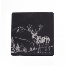 Slate Pot Stand-Scenic Stag Slate Pot Stand-Scenic Stag
