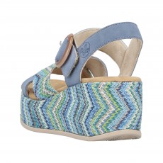 Rieker Patterned Wedge Sandal Rieker Patterned Wedge Sandal