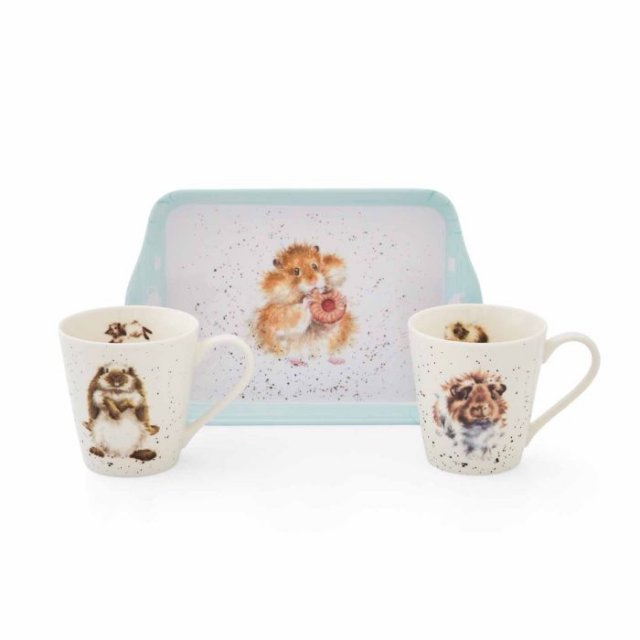 Wrendale Diet Starts Mug and Tray Set