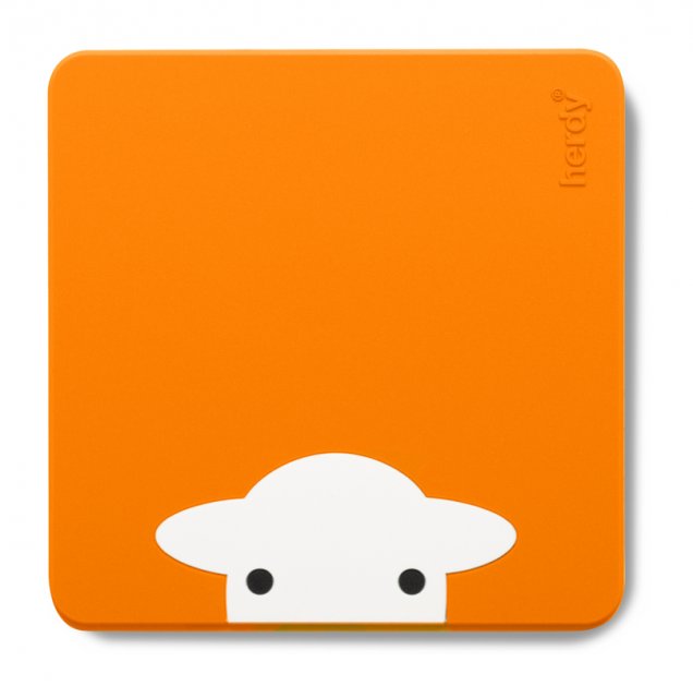 Herdy Peep PVC Coaster-Orange