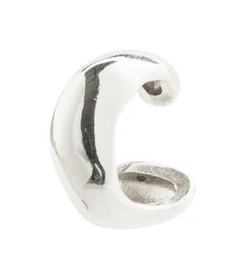 Pilgrim Force Recycled Ear Cuff Silver-Plated