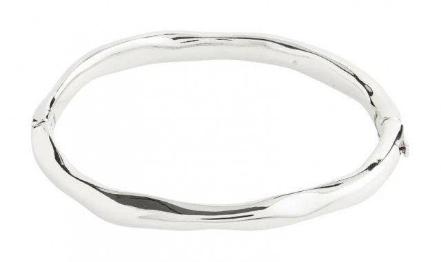 Pilgrim Light Recycled Bangle Silver-Plated