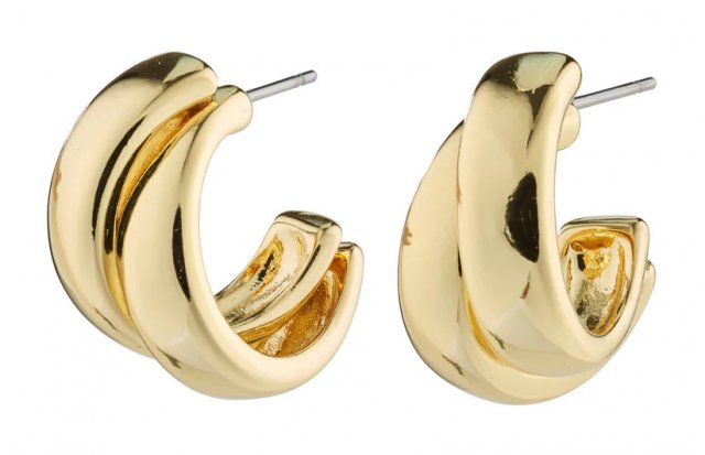 Pilgrim Orit Recycled Earrings Gold-Plated