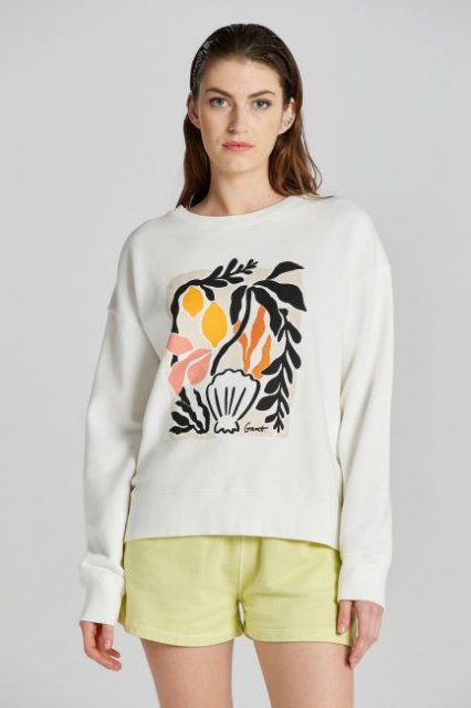 Gant Relaxed Fit Palm Print Sweatshirt
