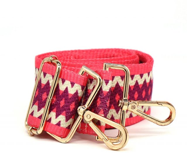 POM Fuschia/Purple Diamond Interchangeable Bag Strap