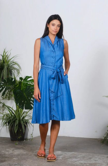 Pretty Vacant Raquel Dress Chambray