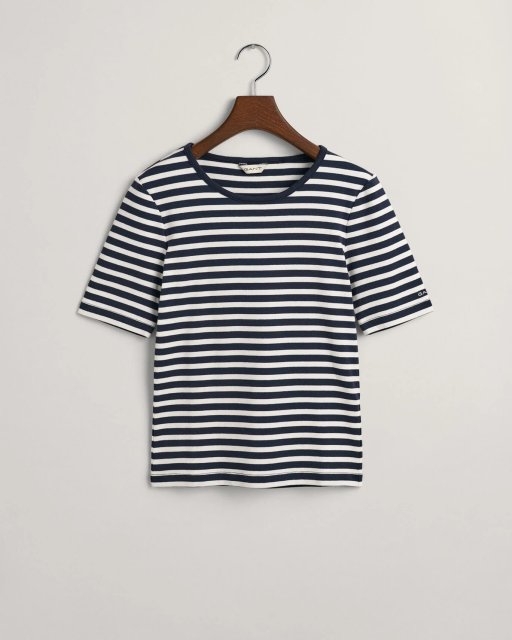 Gant Slim Striped 1x1 Ribbed LS T-Shirt