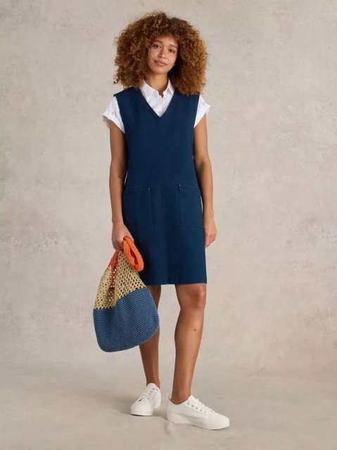 WhiteStuff Maple Denim Jersey Pinny