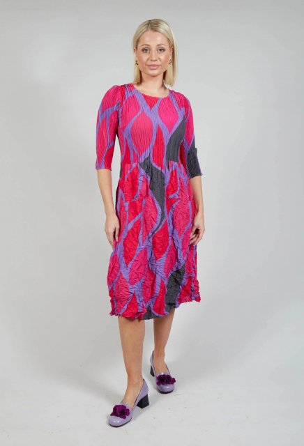 Alquema 3/4 Sleeve Smash Dress