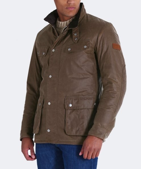 Barbour international duke wax jacket brown online