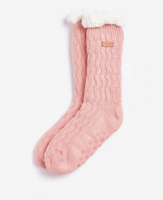 Barbour Cable Knit Lounge Socks