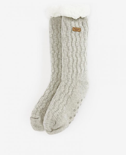 Barbour Cable Knit Lounge Socks