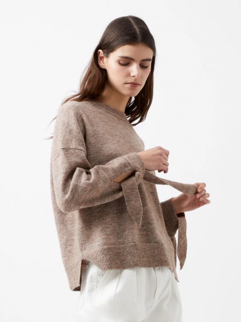 French Connection Kezia Tie Up Sleeve Jumper