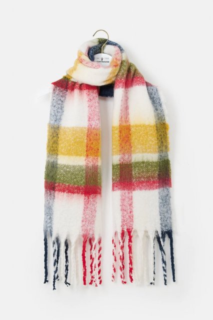 Lighthouse Scarf -Ant Gold/Olive/Red