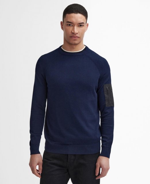 Barbour International  Blades Cotton Crew Neck Jumper