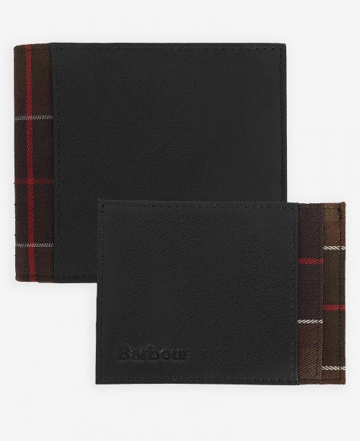 Barbour Leather/Tartan Wallet & Cardholder Gift Set