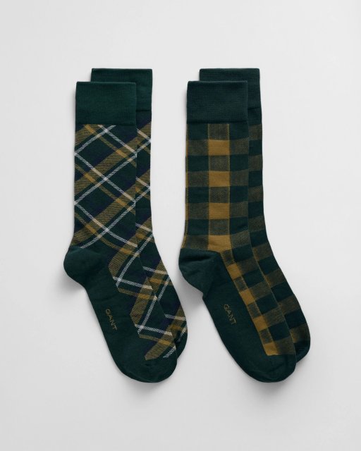 Gant Check Socks 2-Pack Gift Box