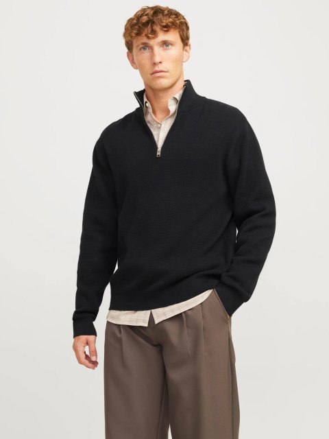 Jack & Jones Premium Milano Stitch Knit Half Zip Pullover