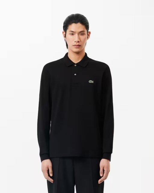 Lacoste Long Sleeved ribbed Collar Shirt