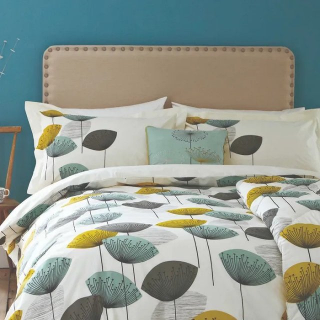 Sandersons Options Dandelion Clocks Duvet Cover Set Chaffinch