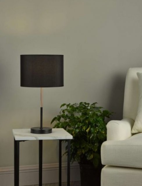 Table Lamp Black/Copper