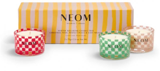 Neom Winter Wellbeing Candle Trio 2024