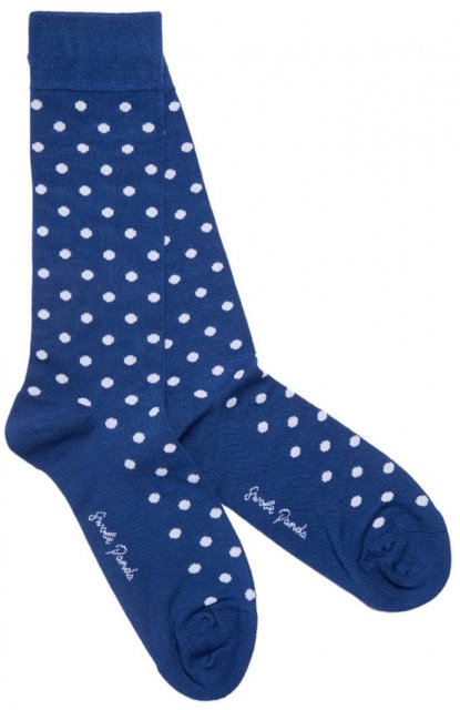 Swole Panda Blue Dot Socks