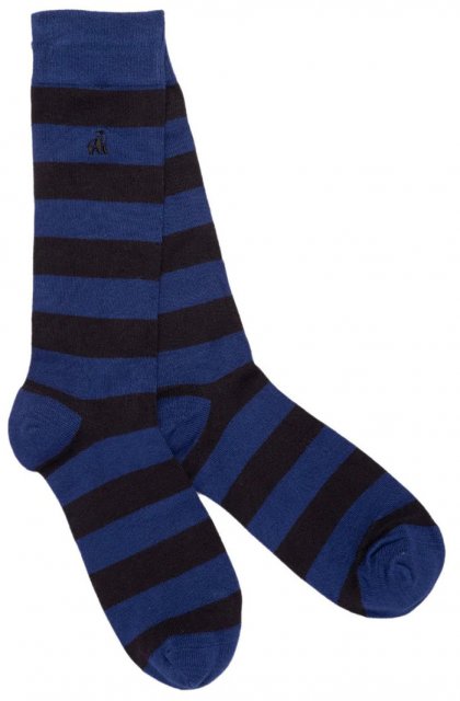 Swole Panda Charcoal Grey Striped Socks