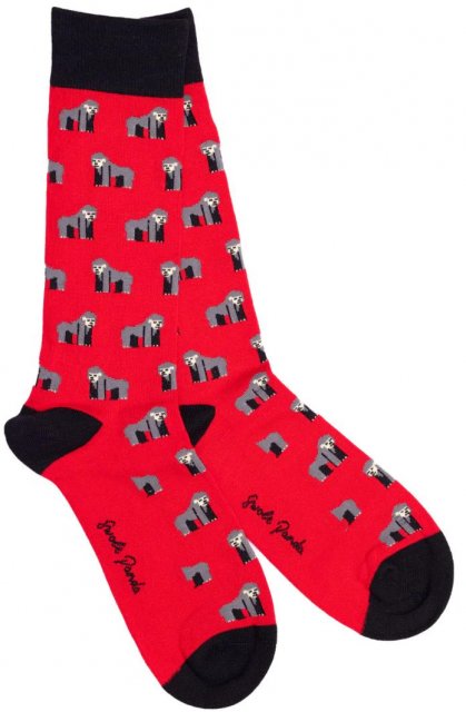 Swole Panda Red Gorilla Socks