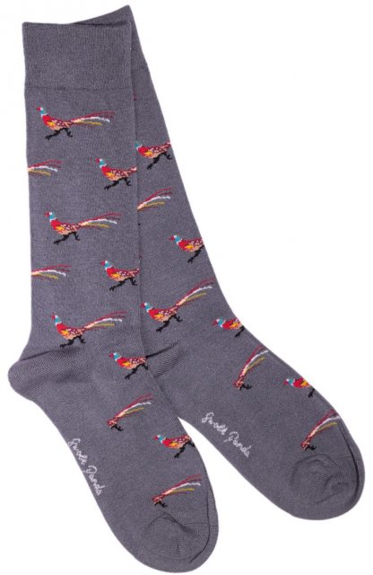 Swole Panda Grey Pheasant Socks