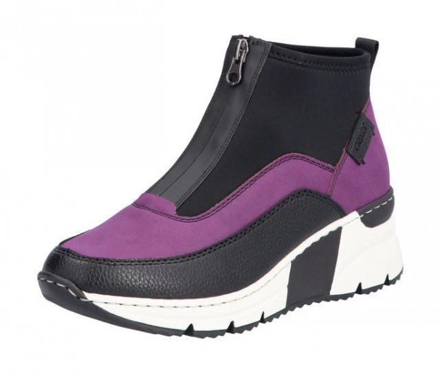 Rieker Zip Up Platform Trainer