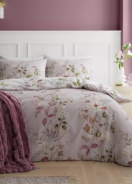 Bianca Francesca Floral Duvet Set Blush