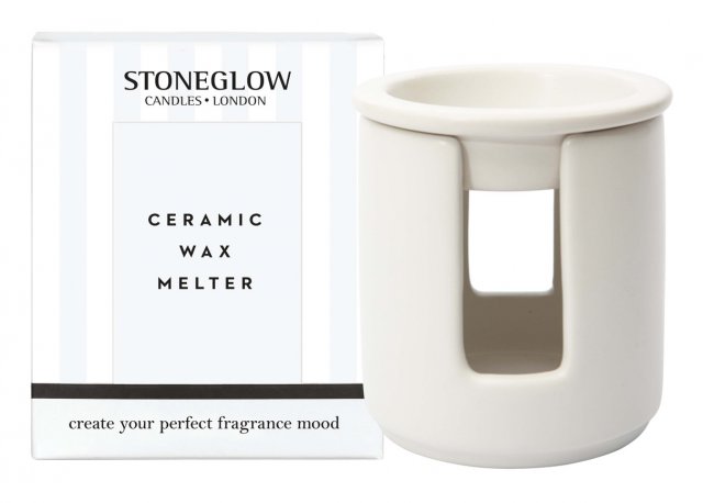 Stoneglow Modern Classics-Ceramic Wax Melter-White