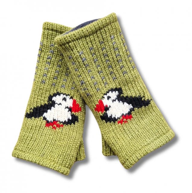 From The Source Puffin Wrist Warmers