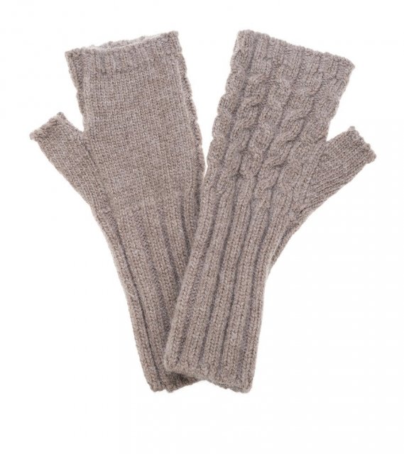 Parklane Fingerless Gloves Cappuccino