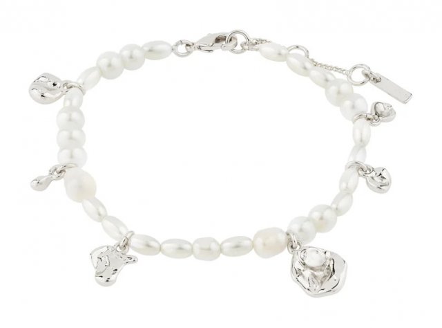 Pilgrim Intent Pearl Bracelet Silver-Plated