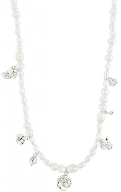 Pilgrim Intent Pearl Necklace Silver-Plated