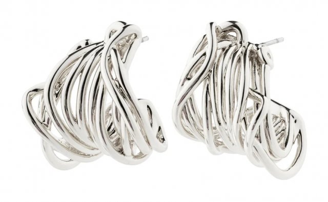 Pilgrim Pamela Recycled Earrings Silver-Plated