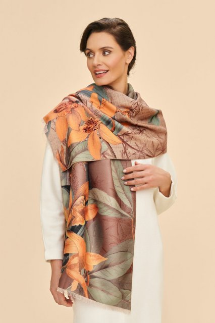 Powder-Botany Bliss Luxury Print Scarf