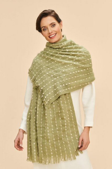 Powder-Dakota Cosy Scarf-Sage