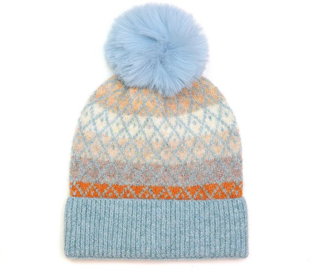 Pom Blue/Rust Mix Alpaca