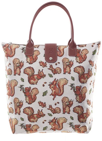 Signare Tapestry Squirrel Nutkin Foldable Bag