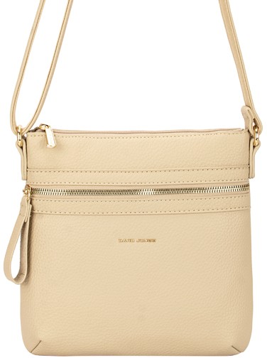 David Jones Zip Top Cross Body Bag