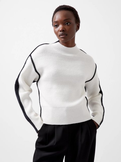 French Connection Lorena LS High Neck Jumper