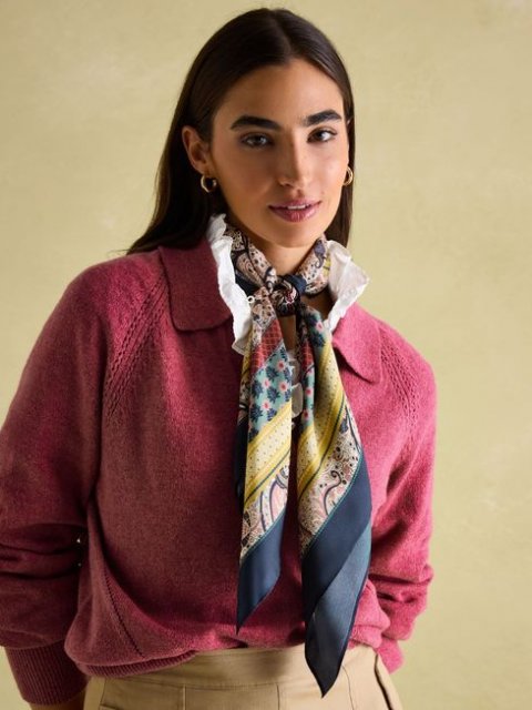 Joules Bloomfield Scarf-Mix print