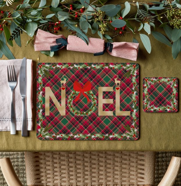 Denby Noel Tartan Set of 6 Placemats